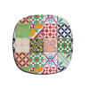 Drink Coaster Set With Persian Inspired Artistic Design Colorful Tiles