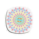 Artistic Drink Coaster Set with the Design Naghashi