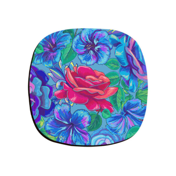 Artistic Drink Coaster Set with the Design Rose