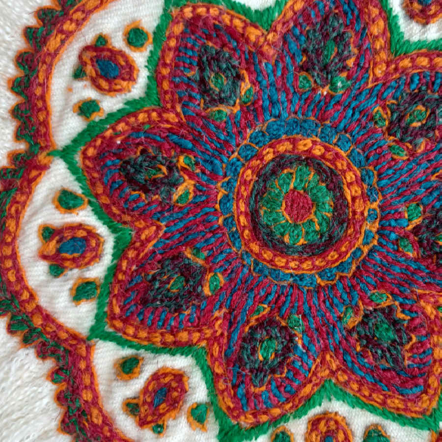 Pateh Kerman’s Elegance Handcrafted Pateh Tablecloth Ghatreh