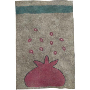 Iranian Handmade Wool Felt Rug Model Anar