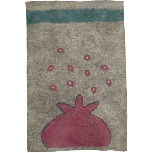 Persian Wool Felt Rug 100% Natural and Handmade Anar
