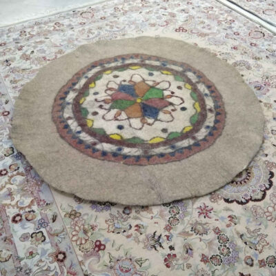 Persian Wool Felt Rug 100% Natural and Handmade Gerd