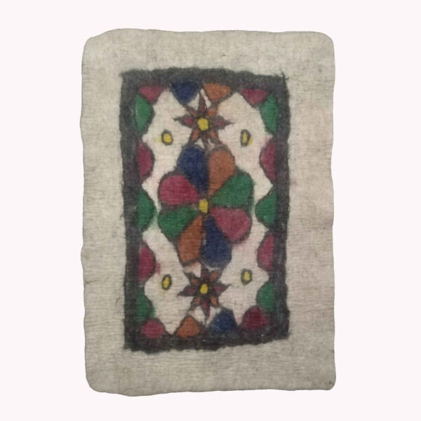 Persian Wool Felt Rug 100% Natural and Handmade Rokhsar