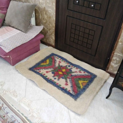 Persian Wool Felt Rug 100% Natural and Handmade Tahoora