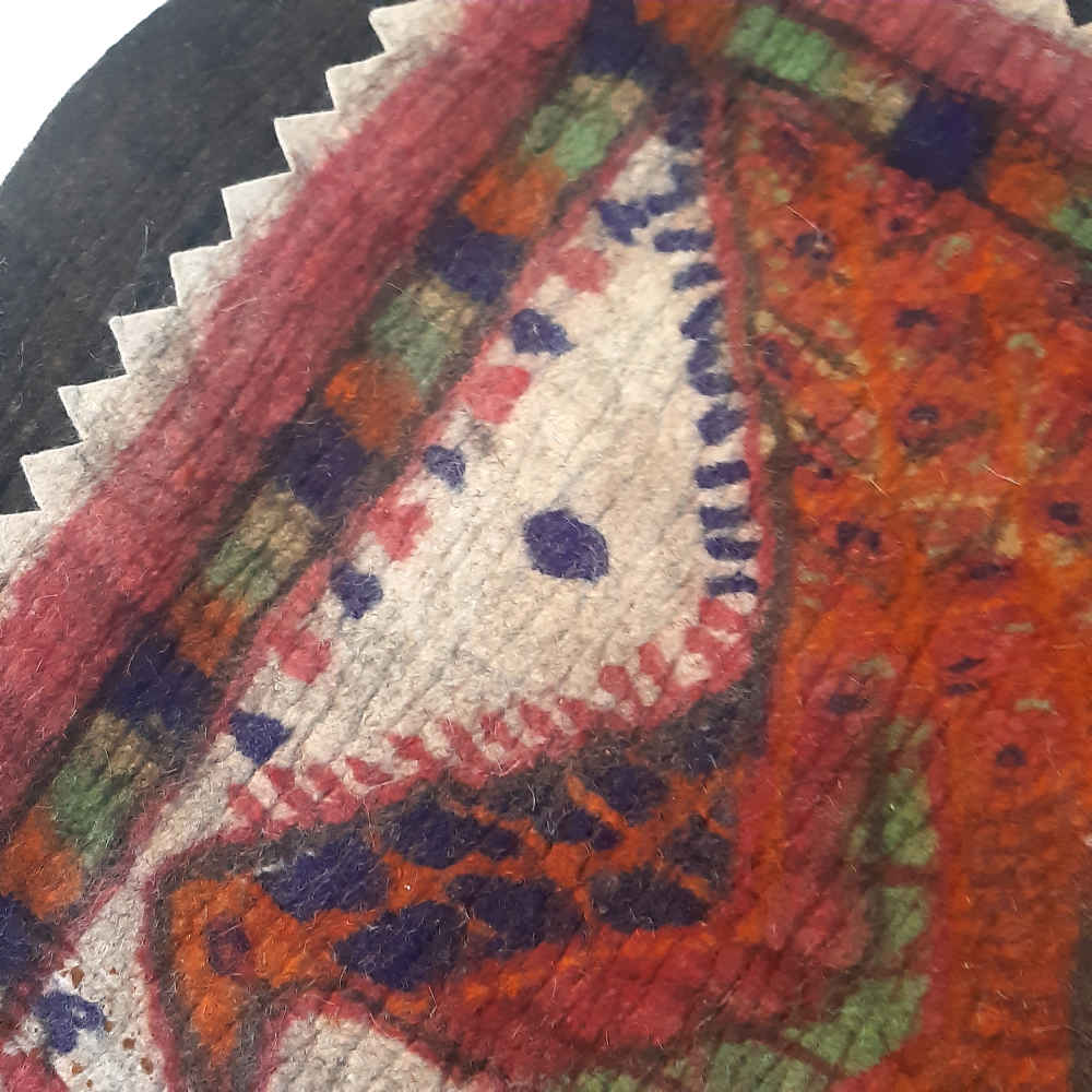 Persian Wool Felt Rug 100% Natural and Handmade Tavoos
