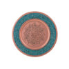 Iranian Turquoise Inlay Copper Wall Plate Model Sahel