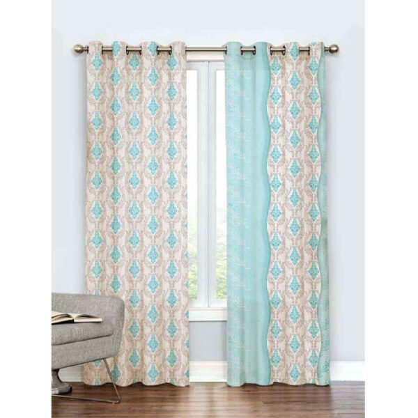 Printed Velvet Eyelet Curtain – Bita