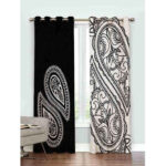 Printed Velvet Eyelet Curtain – Boteh Jegheh