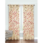 Printed Velvet Persian Eyelet Curtain – Calligraphy