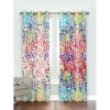 Printed Velvet Persian Eyelet Curtain – Abstract