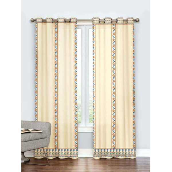 Printed Velvet Eyelet Curtain – Dorra