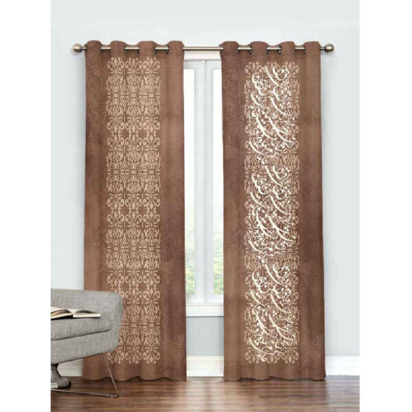 Printed Velvet Persian Eyelet Curtain – Calligraphy Fardad