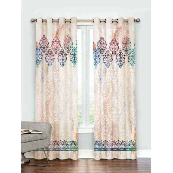 Printed Velvet Eyelet Curtain – Hasti