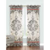 Printed Velvet Eyelet Curtain – Patina