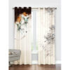 Printed Velvet Persian Eyelet Curtain – Calligraphy Sama