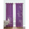 Printed Velvet Persian Eyelet Curtain – Calligraphy Romantic