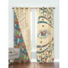 Printed Velvet Persian Eyelet Curtain – Calligraphy
