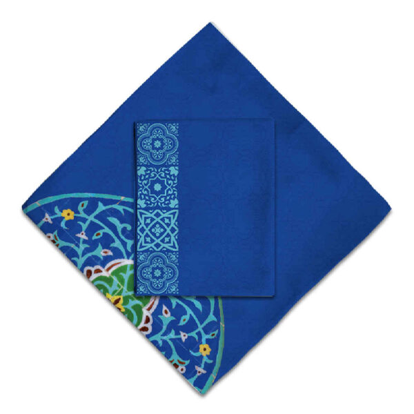 Travel Prayer Mat for Muslim Pocket Sized & Portable Sajada Blue