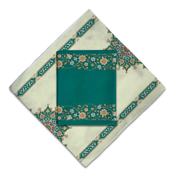 Travel Prayer Mat for Muslim Pocket Sized & Portable Sajada Green Eslimi