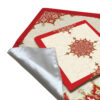 Travel Prayer Mat for Muslim Pocket Sized & Portable Sajada Red Eslimi