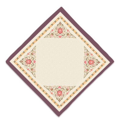 Travel Prayer Mat for Muslim Pocket Sized & Portable Sajada Cream Eslimi