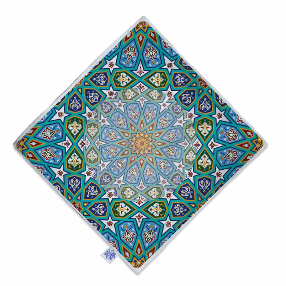 Travel Prayer Mat for Muslim Pocket Sized & Portable Sajada Blue Eslimi