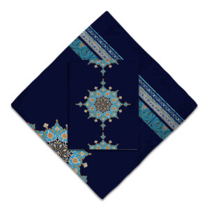 Travel Prayer Mat for Muslim Pocket Sized & Portable Sajada Navy Blue