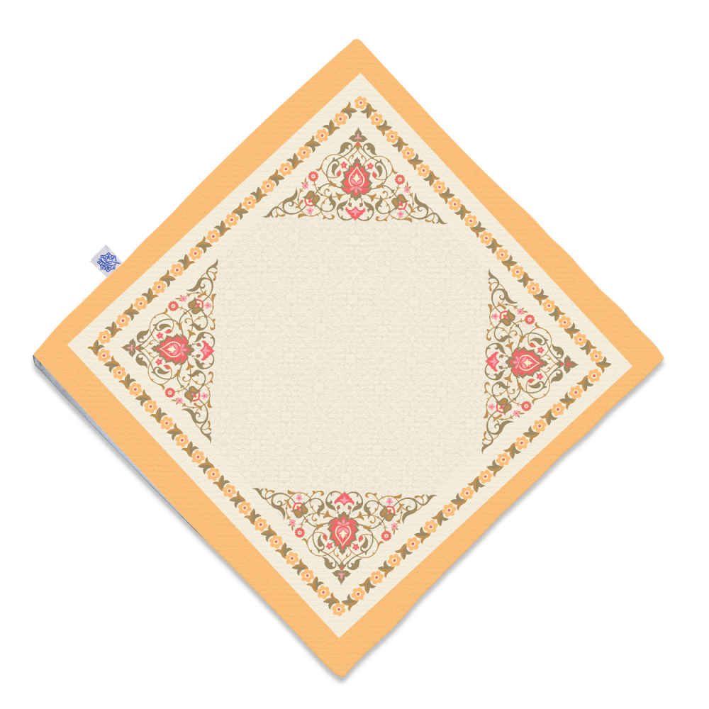Travel Prayer Mat for Muslim Pocket Sized & Portable Sajada Cream Eslimi