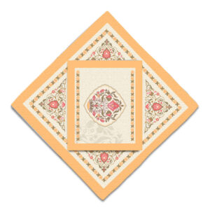 Travel Prayer Mat for Muslim Pocket Sized & Portable Sajada Cream Eslimi