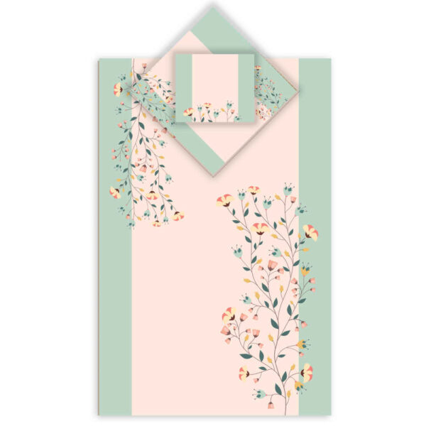 Islamic Prayer Mat Velvet Sajadah Lightweight Pink Eslimi Design