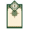 Islamic Prayer Mat Velvet Sajadah Lightweight Green Eslimi Design