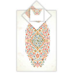 Islamic Prayer Mat Velvet Sajadah Lightweight with White