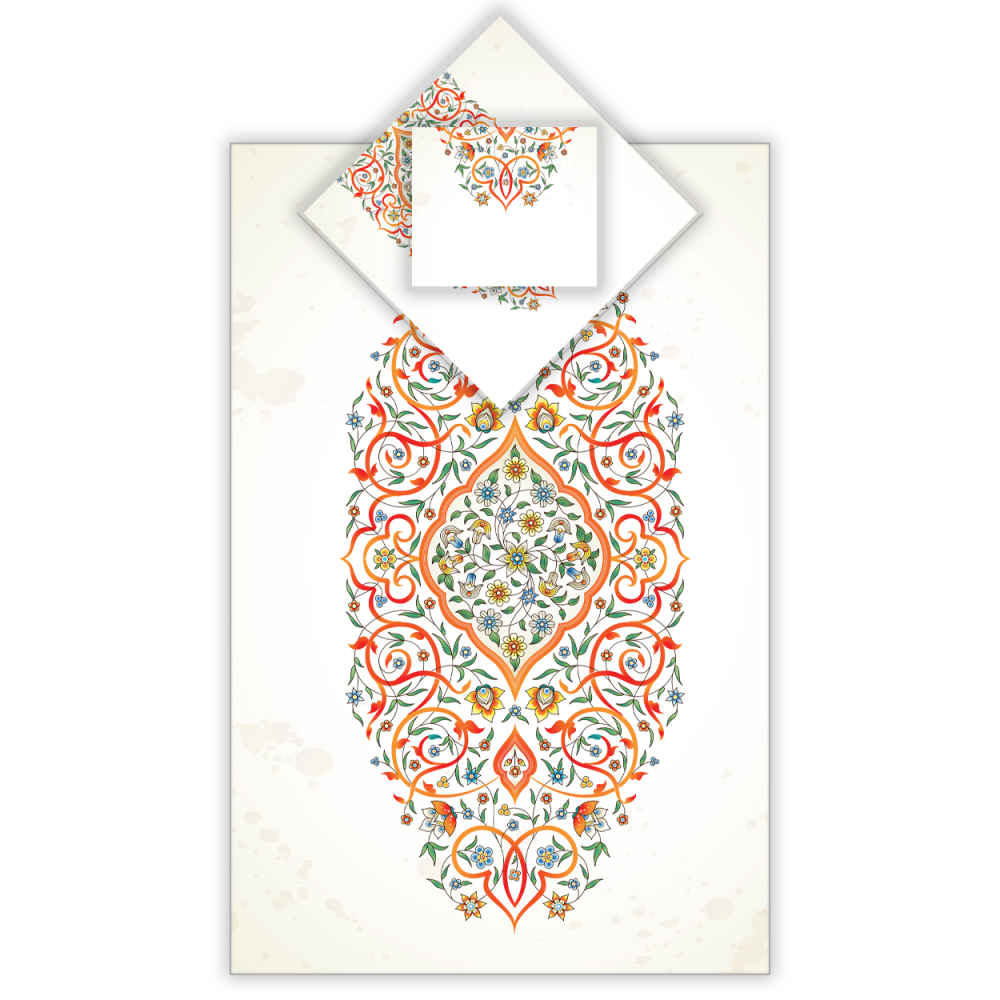 Islamic Prayer Mat Velvet Sajadah Lightweight with White