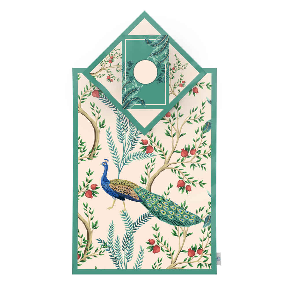 Islamic Prayer Mat Velvet Sajadah Lightweight Birds & Flowers Design