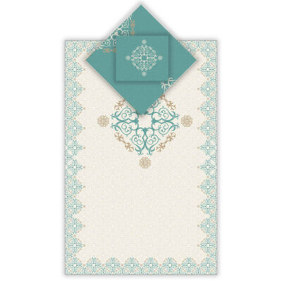 Islamic Prayer Mat Velvet Sajadah Lightweight White