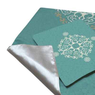 Islamic Prayer Mat Velvet Sajadah Lightweight White