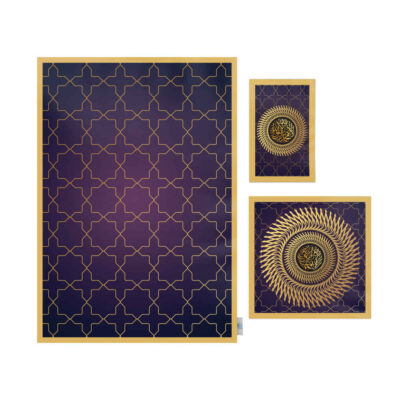 Islamic Prayer Mat Velvet Sajadah Lightweight Purple Eslimi