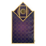 Islamic Prayer Mat Velvet Sajadah Lightweight Purple Eslimi