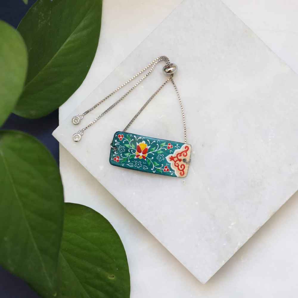 Persian Minakari Jewelry Set Model Victoria