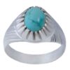 Persian Neyshabur Turquoise Silver Ring Handcrafted Farima