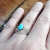 Persian Silver Ring with Neyshabur Turquoise Farima Kaveh