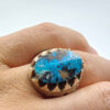 Persian Silver Ring with Neyshabur Turquoise Farima Farzad