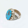 Persian Silver Ring with Neyshabur Turquoise Farima Tavakoli