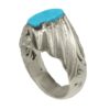 Persian Silver Ring with Neyshabur Turquoise Farima Vafa