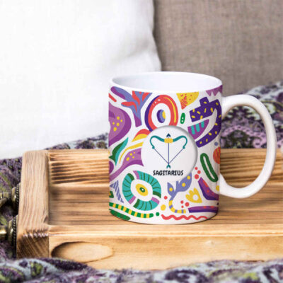 Persian Zodiac Mug – Azar Pattern Symbol