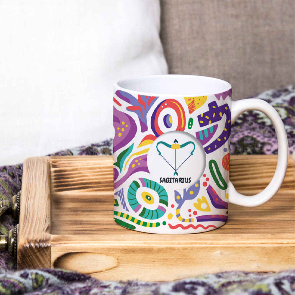 Persian Zodiac Mug – Azar Pattern Symbol