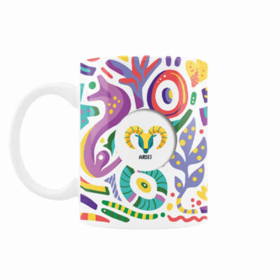 Persian Zodiac Mug – Farvardin Pattern Symbol