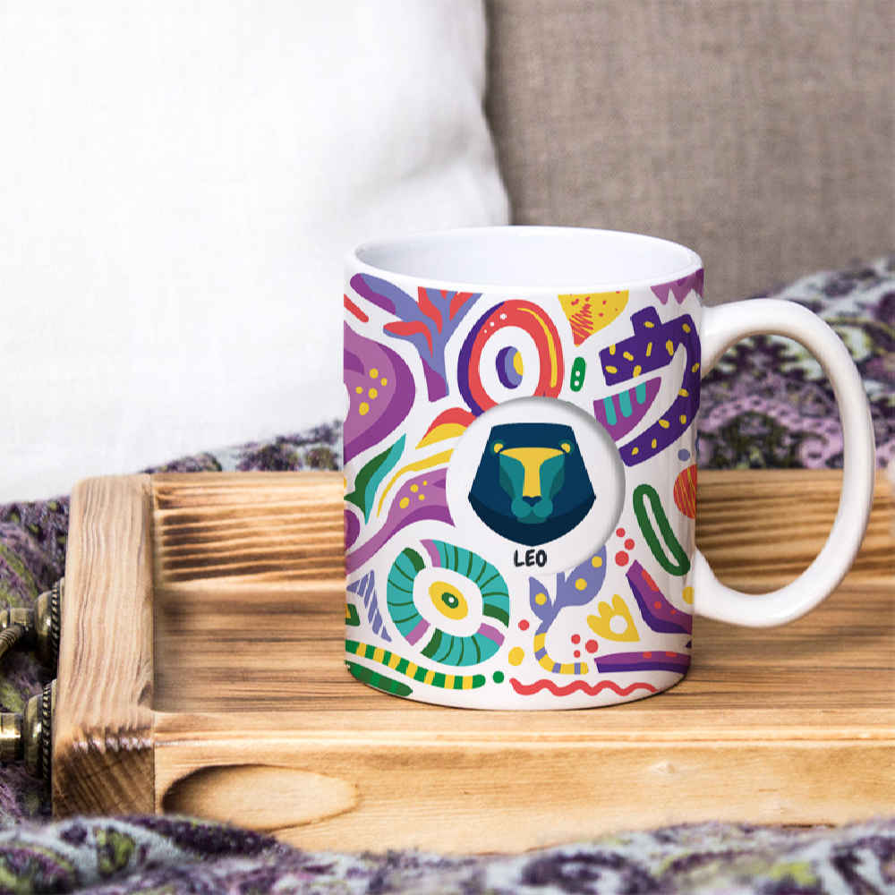 Persian Zodiac Mug – Mordad Pattern Symbol