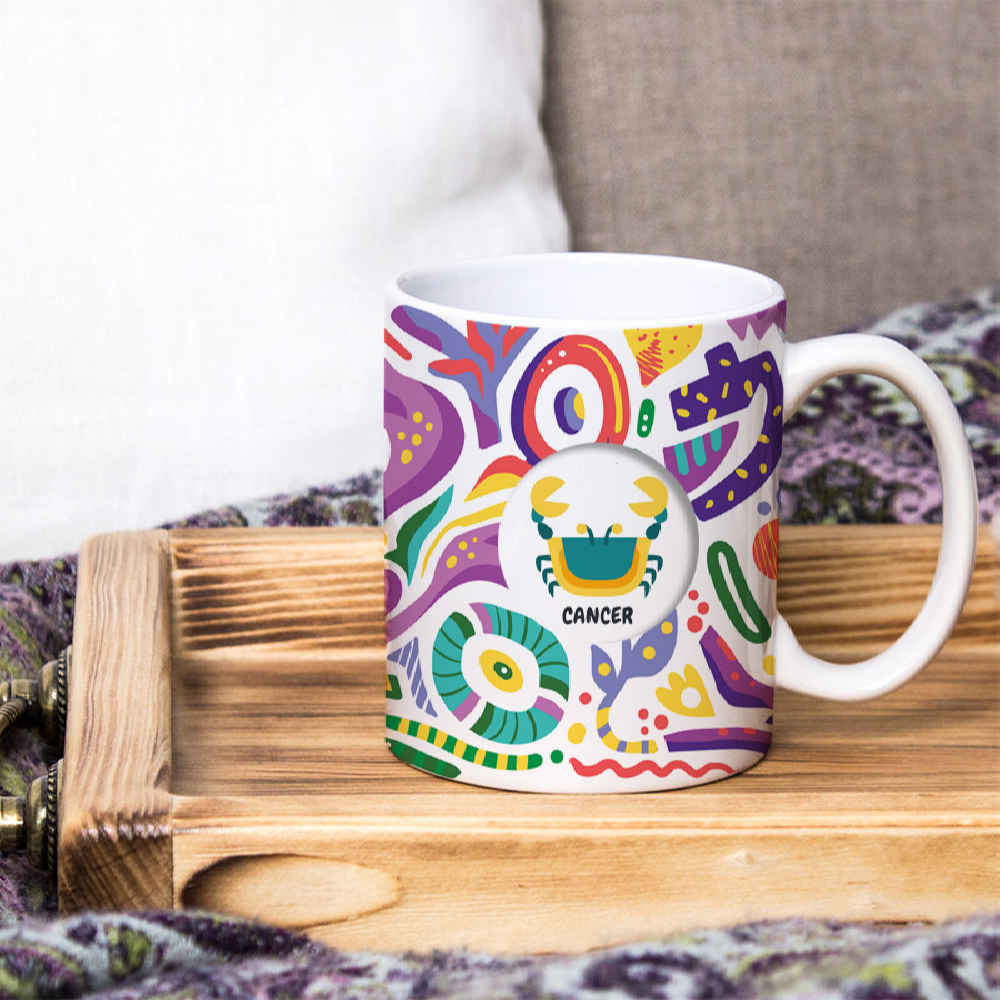Persian Zodiac Mug – Tir Pattern Symbol